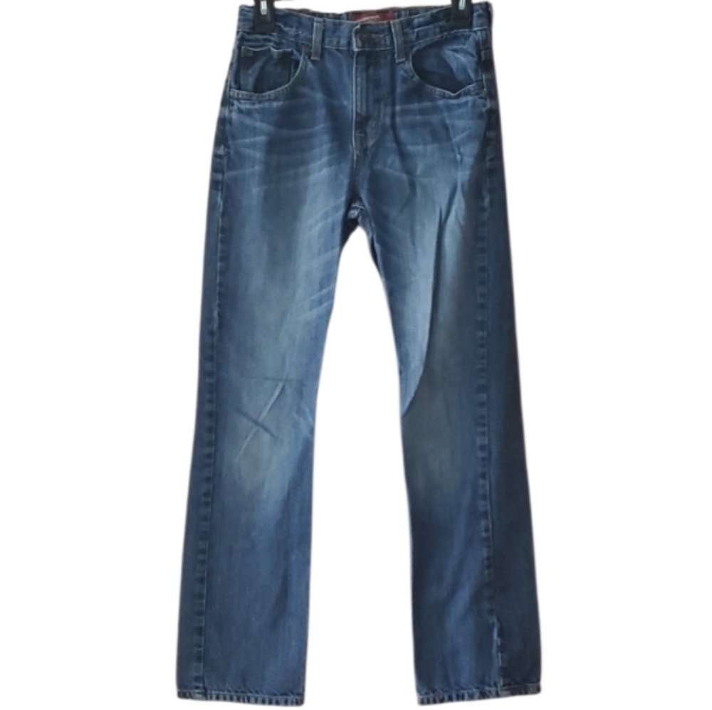 Arizona Jean Co Boys Size 18 Slim Medium Wash Straight Leg Blue Denim Jeans